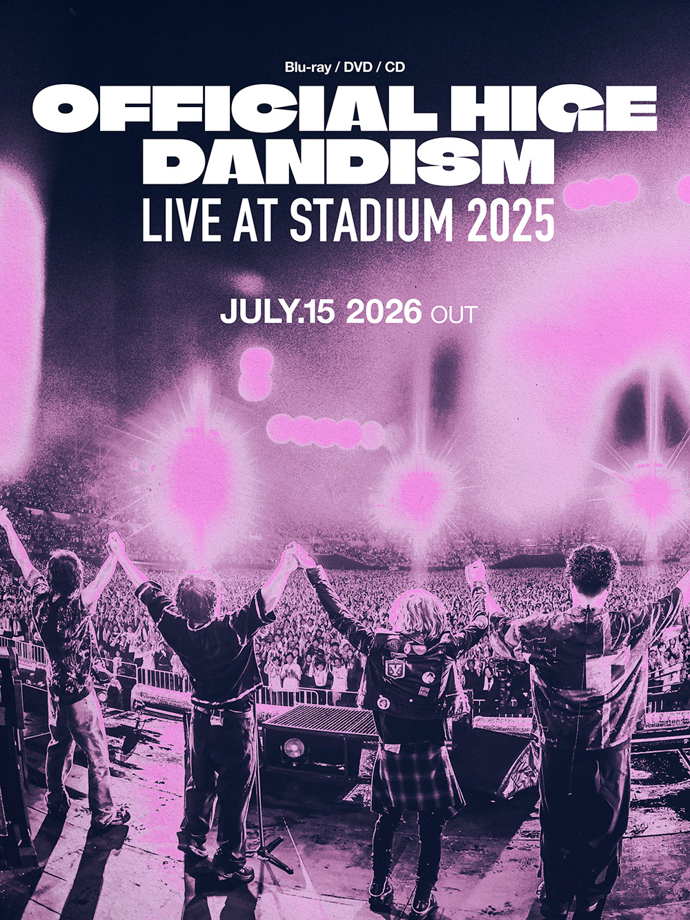 Official髭男dism「LIVE at STADIUM 2025」ジャケ写